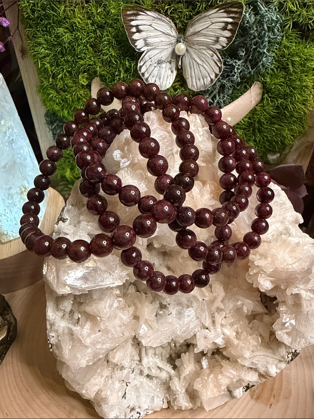 Garnet Bracelet Apr. 6 mm